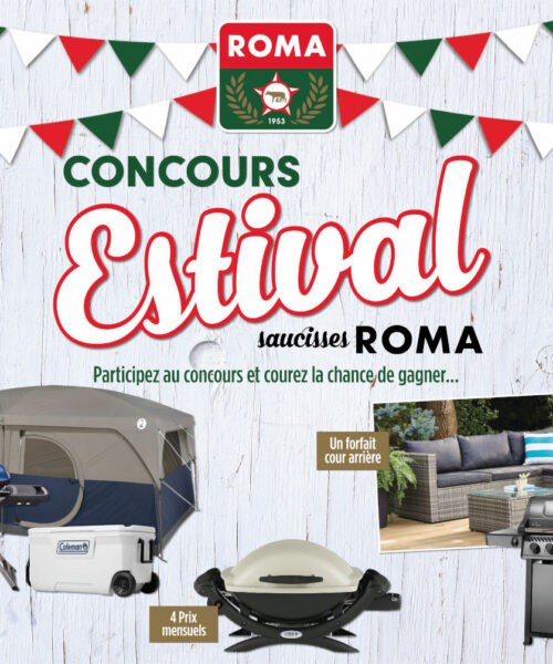 Concours « Aliments ROMA » : Gagnez des BBQ Weber & Napoleon, un Ensemble de Patio, et Plus !