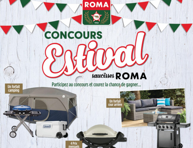 Concours « Aliments ROMA » : Gagnez des BBQ Weber & Napoleon, un Ensemble de Patio, et Plus !