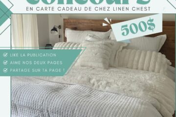 Concours Maman Caféine x Linen Chest : Gagnez une Carte Cadeau de 500 $ pour Vous Gâter!