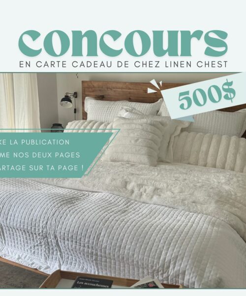 Concours Maman Caféine x Linen Chest : Gagnez une Carte Cadeau de 500 $ pour Vous Gâter!