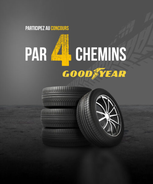 Concours Auto Place : Gagnez un Ensemble de Pneus GoodYear au Choix, Jusqu’à 1000 $ de Valeur!