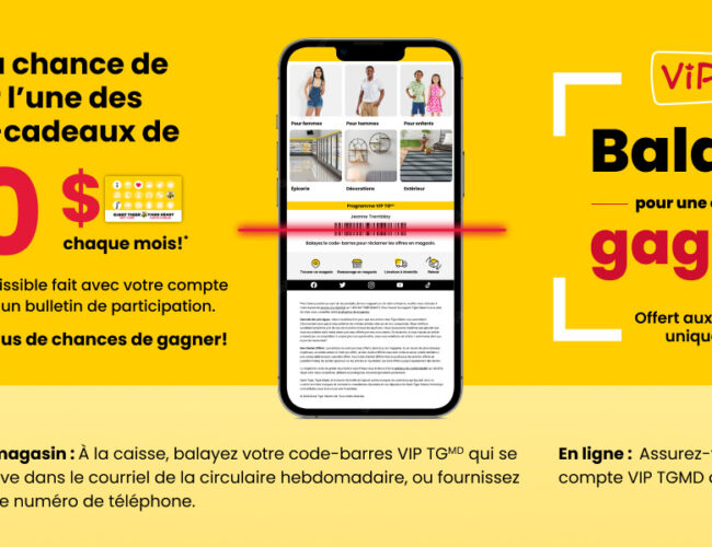 Concours Tigre Géant : Gagnez l’une des 15 Cartes-Cadeaux Épicerie de 100 $ !