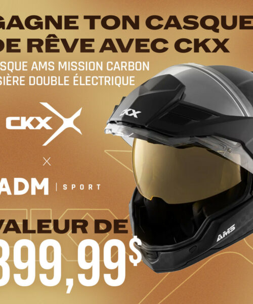 Concours ADM Sport x CKX : Gagnez un Casque AMS Mission Carbon de 899,99 $