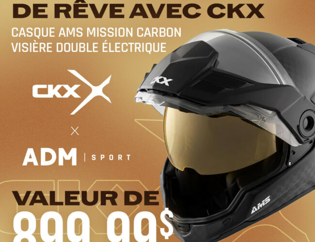 Concours ADM Sport x CKX : Gagnez un Casque AMS Mission Carbon de 899,99 $