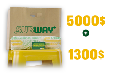 Concours « MANGEZ FRAIS, DANSEZ VRAI » : Gagnez 5 000 $ en argent et 1 an de Subway !